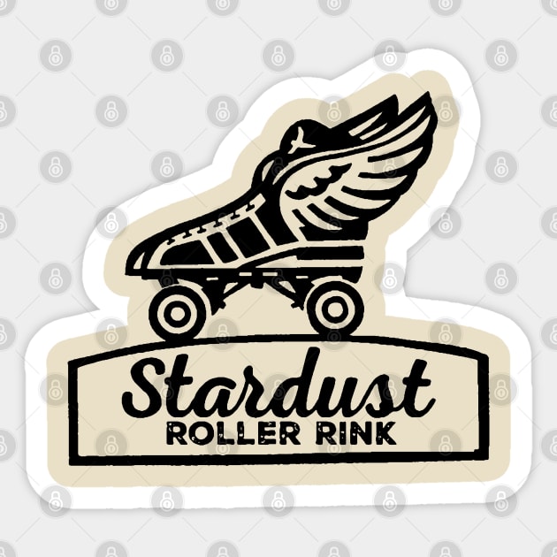 Stardust Roller Rink Sticker by Midcenturydave